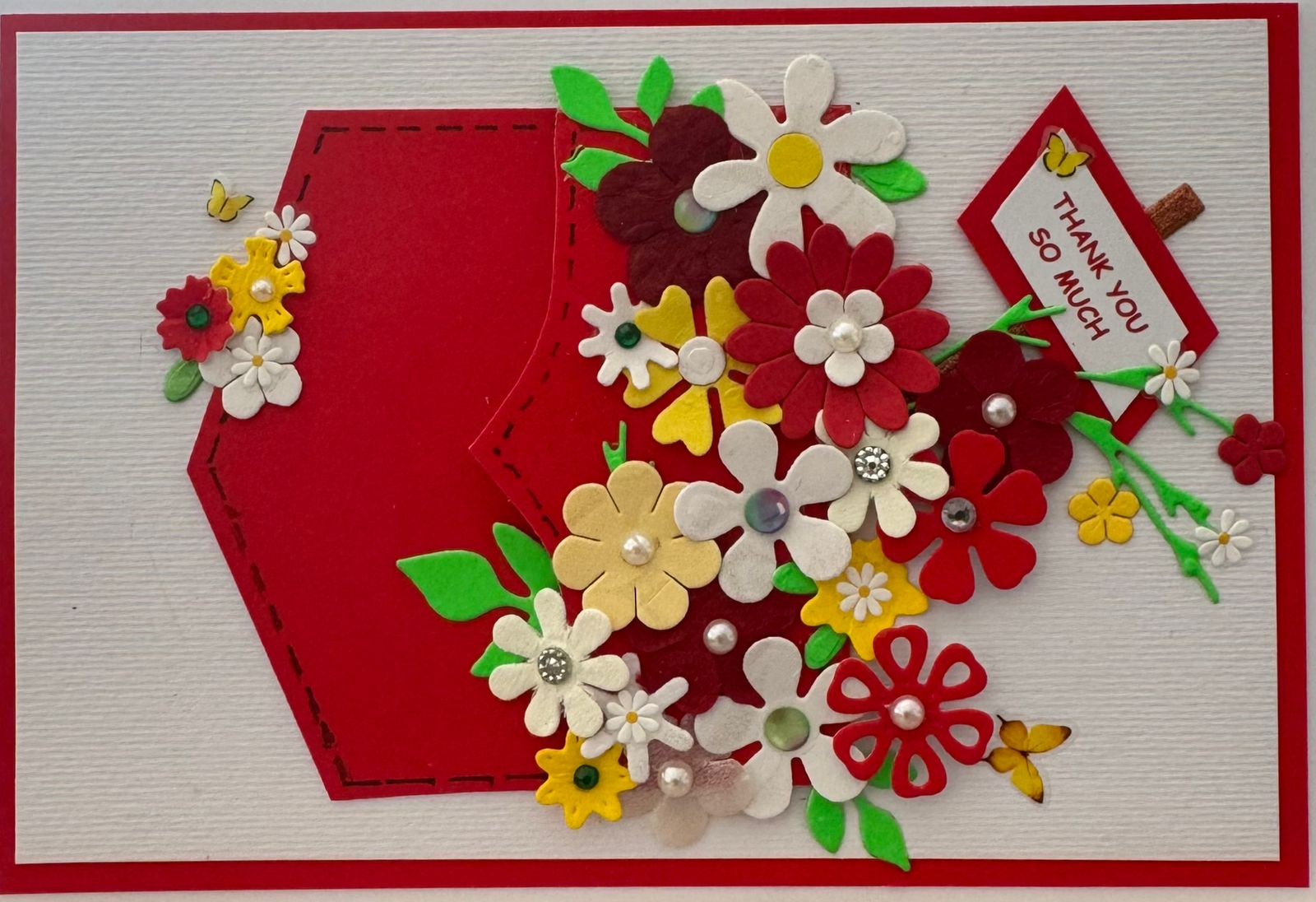 Red Pocket Floral