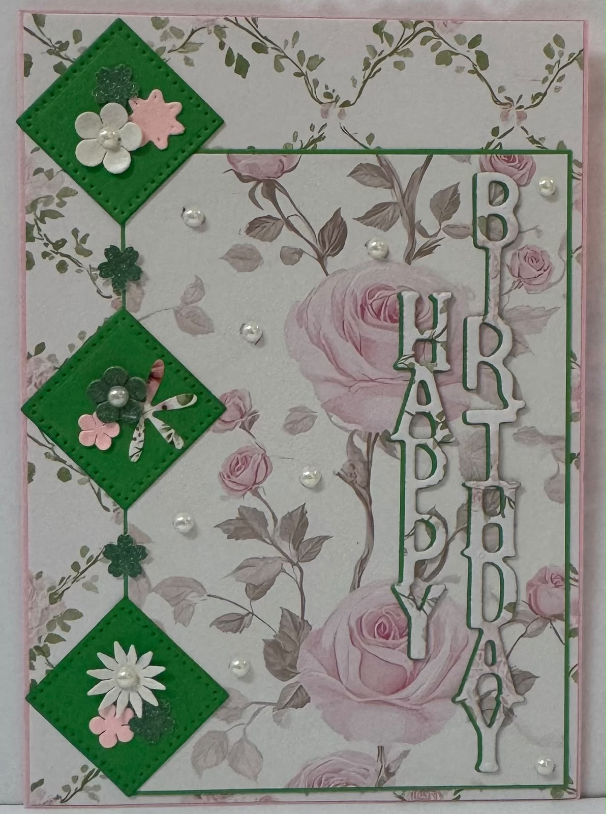 Rose and Green Floral