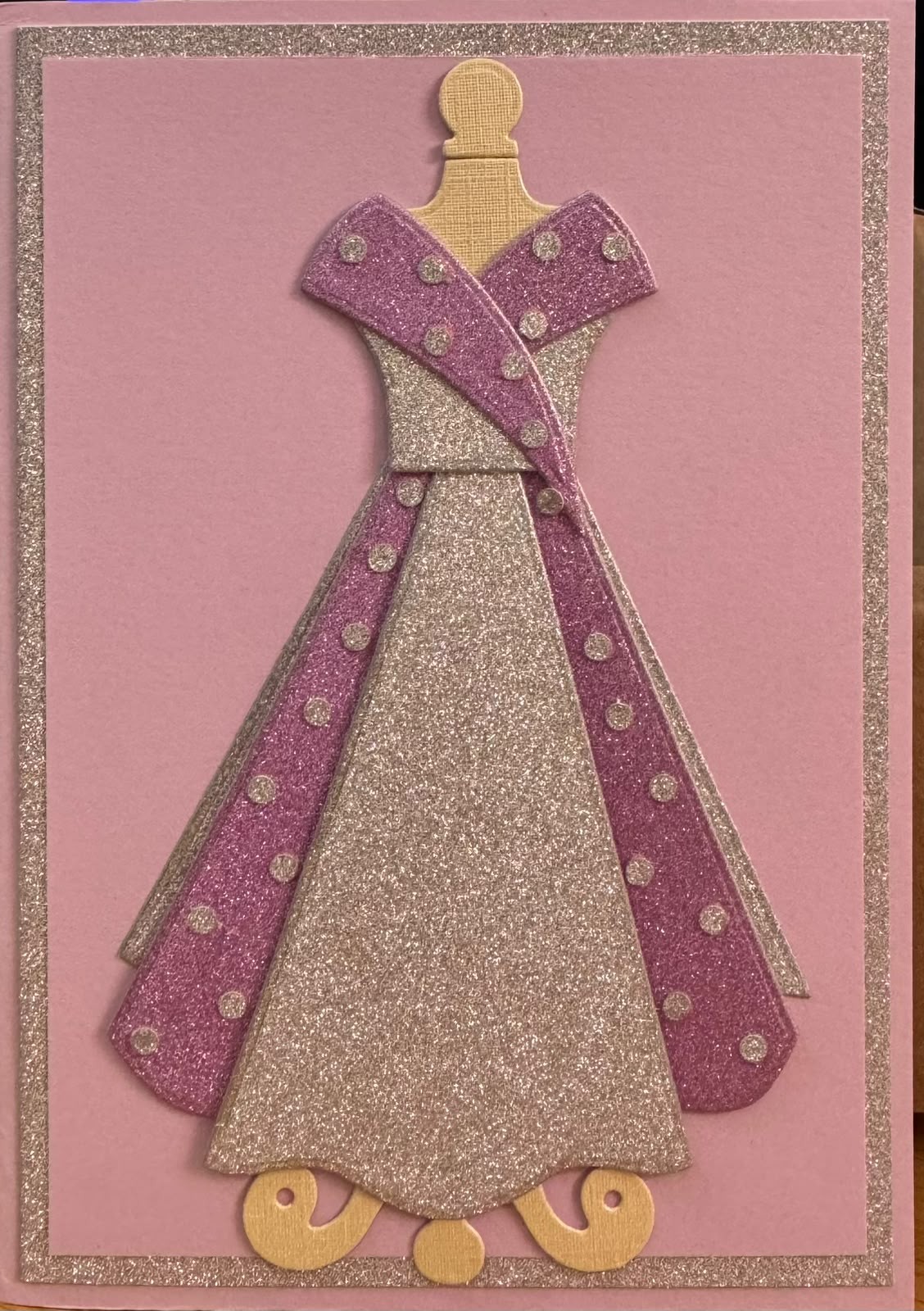 Lilac and Silver Dress