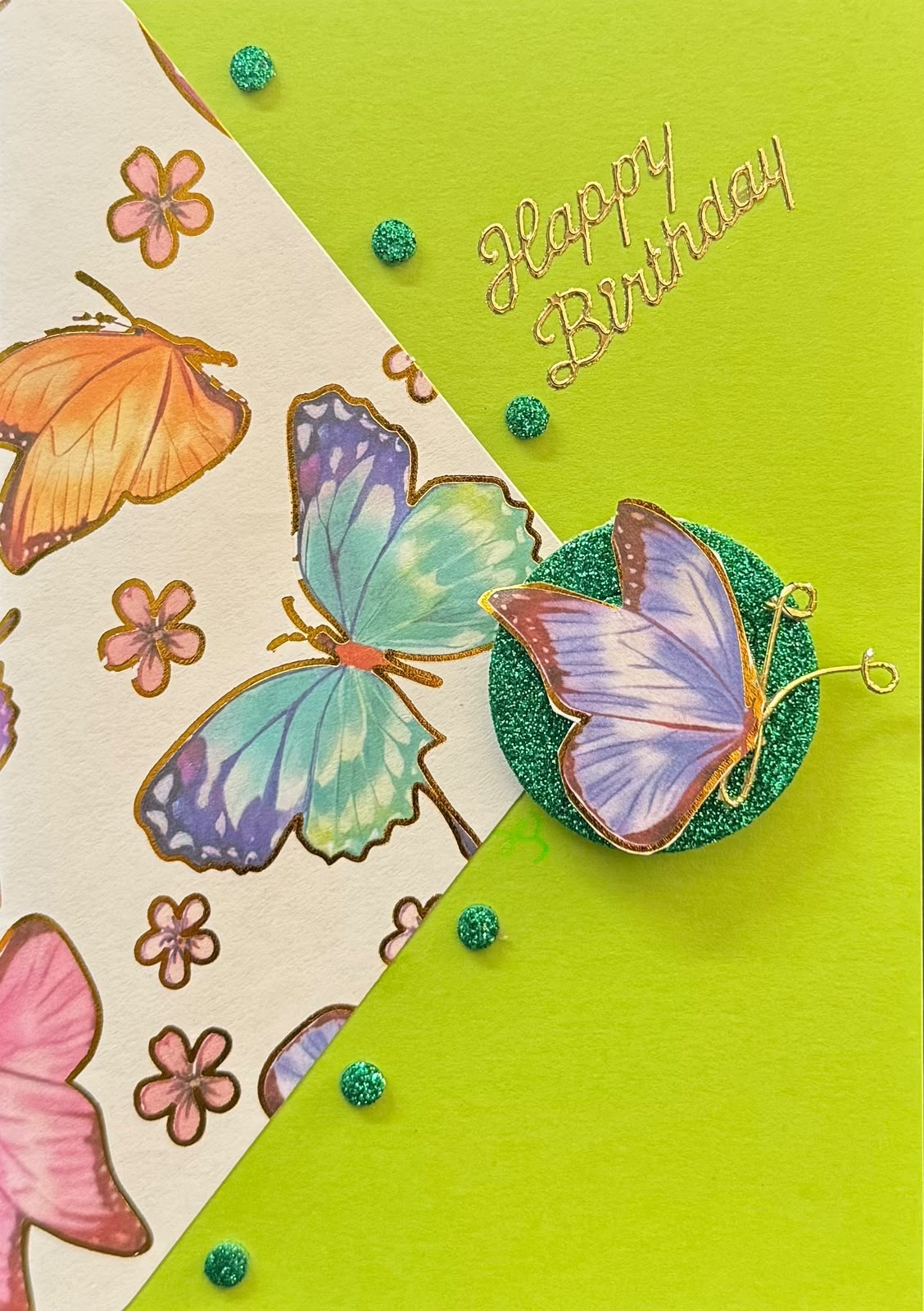 Green Disk & Butterfly